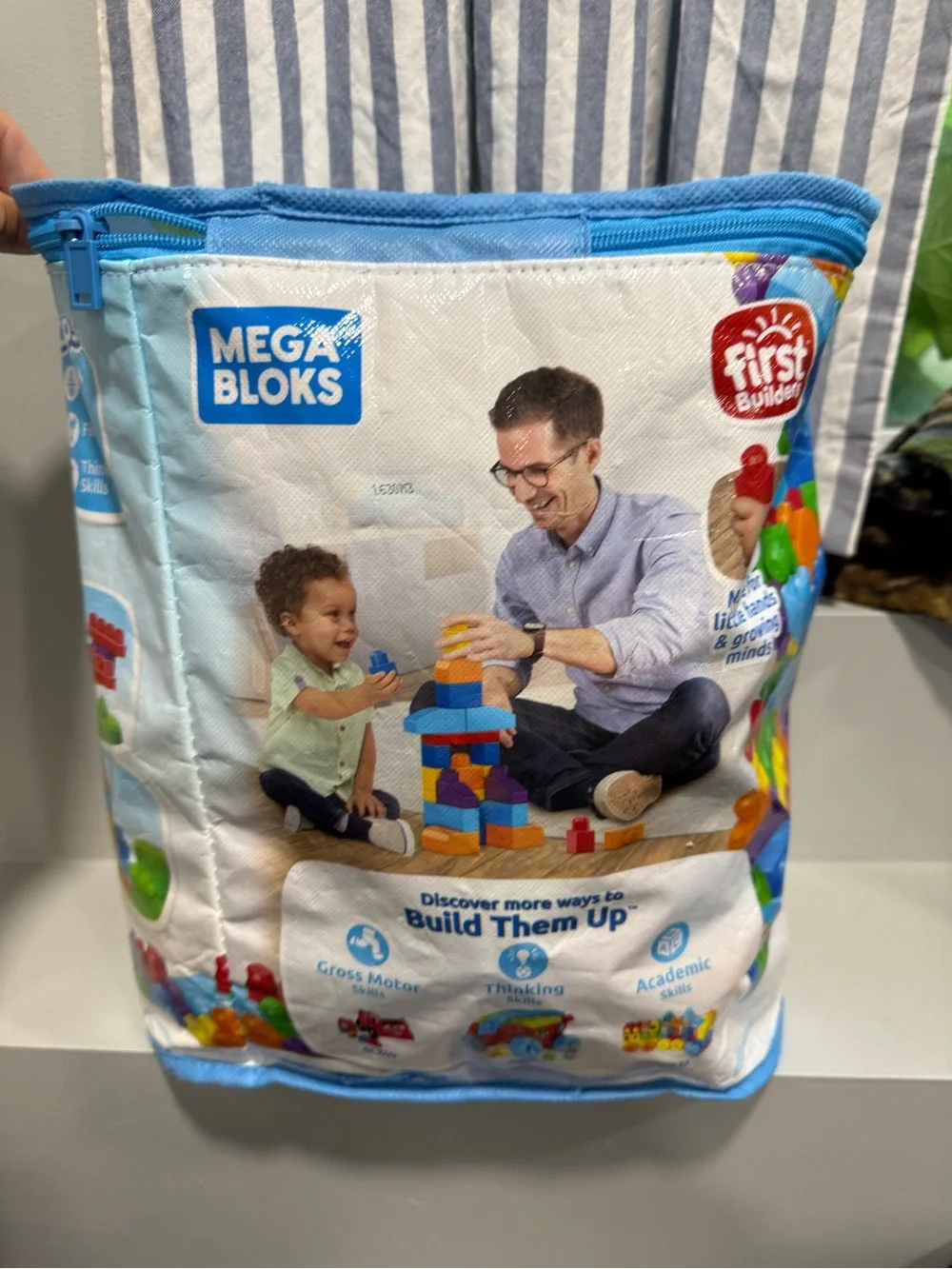 Bag of fisher price mega blocks